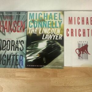 Lot Of 3 Mystery Hardcover Books: Lincoln Lawyer Pandoras Daughter Next